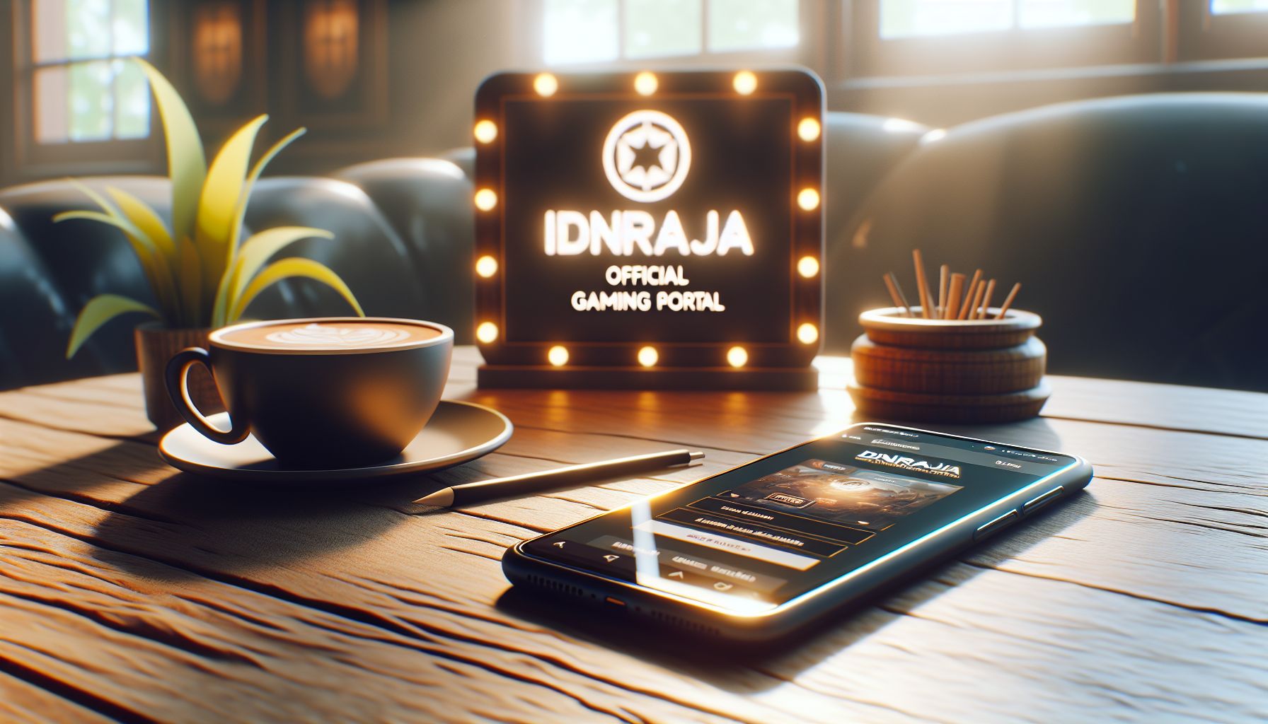 Organized IDNRAJA portal on mobile with calm layout and trusted access flow
