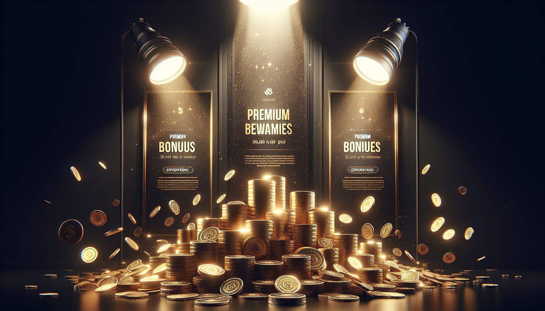 Promotional IDNRAJA bonus announcement with gold accents and premium reward visuals